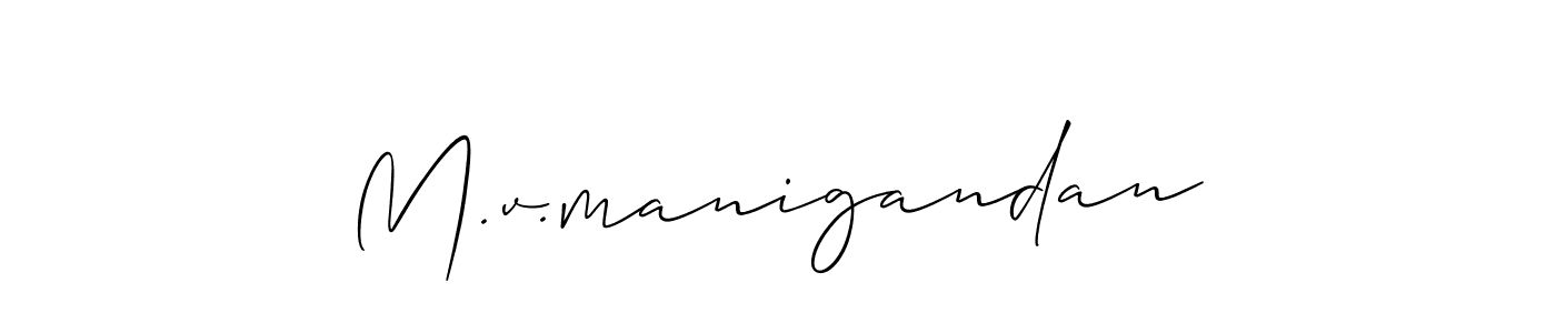 Make a beautiful signature design for name M.v.manigandan. Use this online signature maker to create a handwritten signature for free. M.v.manigandan signature style 2 images and pictures png