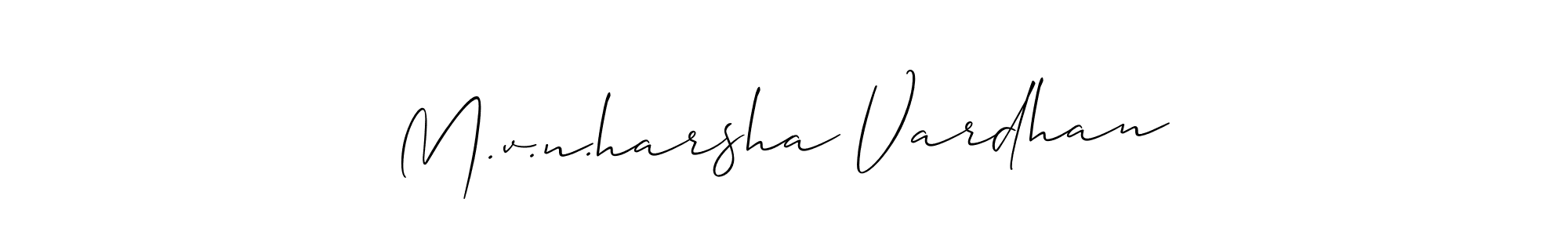 M.v.n.harsha Vardhan stylish signature style. Best Handwritten Sign (Allison_Script) for my name. Handwritten Signature Collection Ideas for my name M.v.n.harsha Vardhan. M.v.n.harsha Vardhan signature style 2 images and pictures png