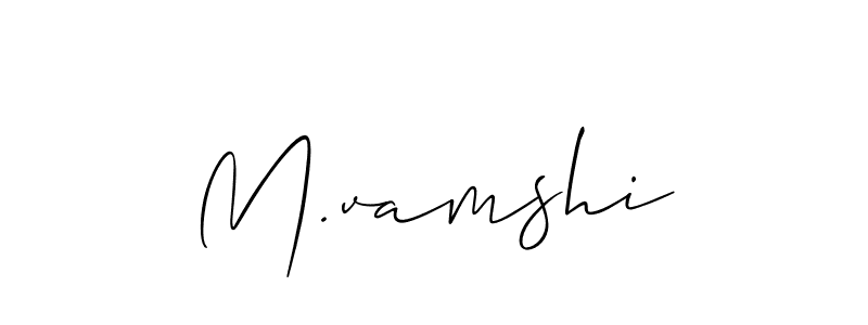 Make a beautiful signature design for name M.vamshi. Use this online signature maker to create a handwritten signature for free. M.vamshi signature style 2 images and pictures png