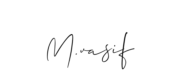 Best and Professional Signature Style for M.vasif. Allison_Script Best Signature Style Collection. M.vasif signature style 2 images and pictures png