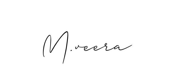 Use a signature maker to create a handwritten signature online. With this signature software, you can design (Allison_Script) your own signature for name M.veera. M.veera signature style 2 images and pictures png