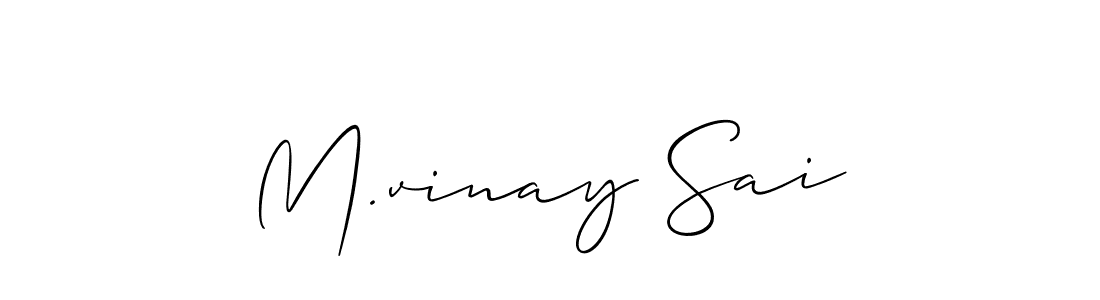 You can use this online signature creator to create a handwritten signature for the name M.vinay Sai. This is the best online autograph maker. M.vinay Sai signature style 2 images and pictures png