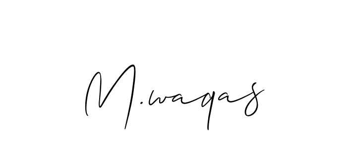 Best and Professional Signature Style for M.waqas. Allison_Script Best Signature Style Collection. M.waqas signature style 2 images and pictures png
