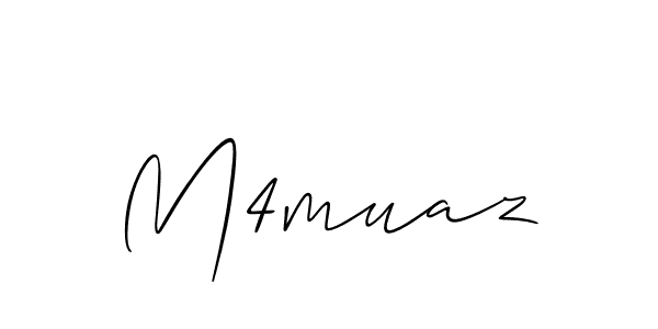 Best and Professional Signature Style for M4muaz. Allison_Script Best Signature Style Collection. M4muaz signature style 2 images and pictures png