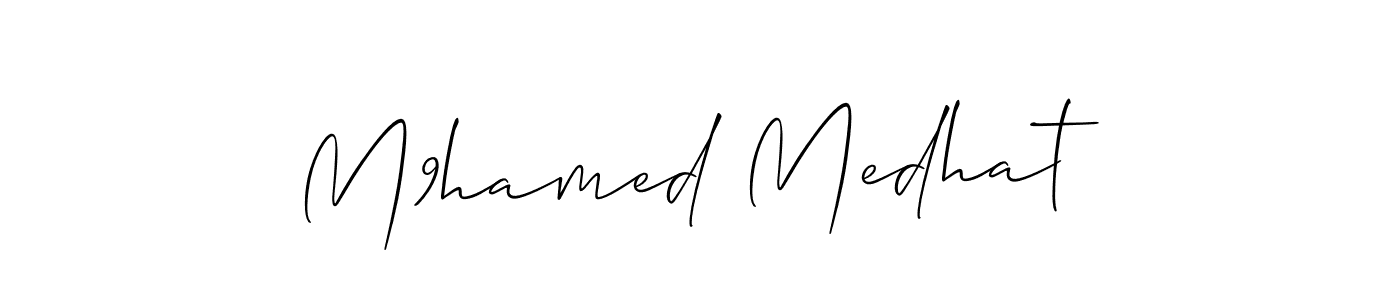 M9hamed Medhat stylish signature style. Best Handwritten Sign (Allison_Script) for my name. Handwritten Signature Collection Ideas for my name M9hamed Medhat. M9hamed Medhat signature style 2 images and pictures png