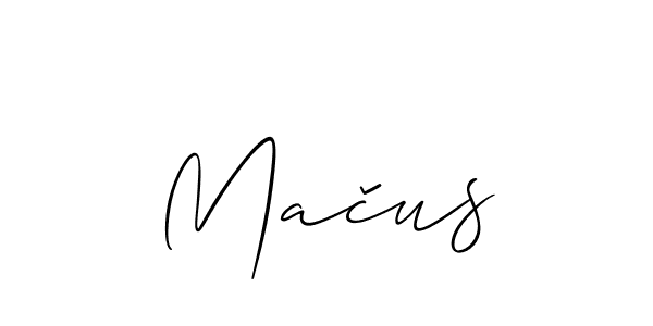 if you are searching for the best signature style for your name Mačus. so please give up your signature search. here we have designed multiple signature styles  using Allison_Script. Mačus signature style 2 images and pictures png