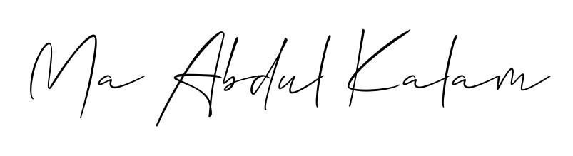 Personalize your online presence with Ma Abdul Kalam signature rendered in elegant Allison_Script font. Great for website footers and blogs. Ma Abdul Kalam signature style 2 images and pictures png