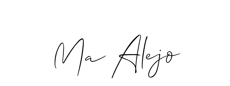 Make a beautiful signature design for name Ma Alejo. Use this online signature maker to create a handwritten signature for free. Ma Alejo signature style 2 images and pictures png