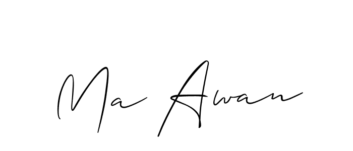 You can use this online signature creator to create a handwritten signature for the name Ma Awan. This is the best online autograph maker. Ma Awan signature style 2 images and pictures png