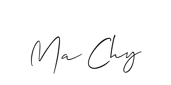 Also You can easily find your signature by using the search form. We will create Ma Chy name handwritten signature images for you free of cost using Allison_Script sign style. Ma Chy signature style 2 images and pictures png