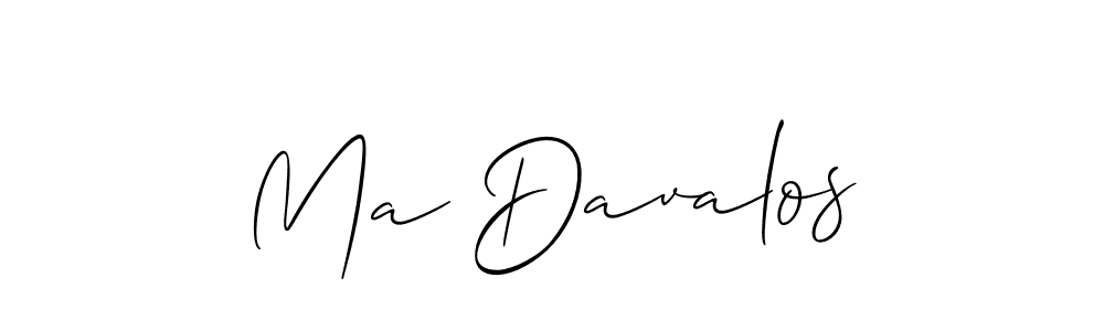 How to Draw Ma Davalos signature style? Allison_Script is a latest design signature styles for name Ma Davalos. Ma Davalos signature style 2 images and pictures png