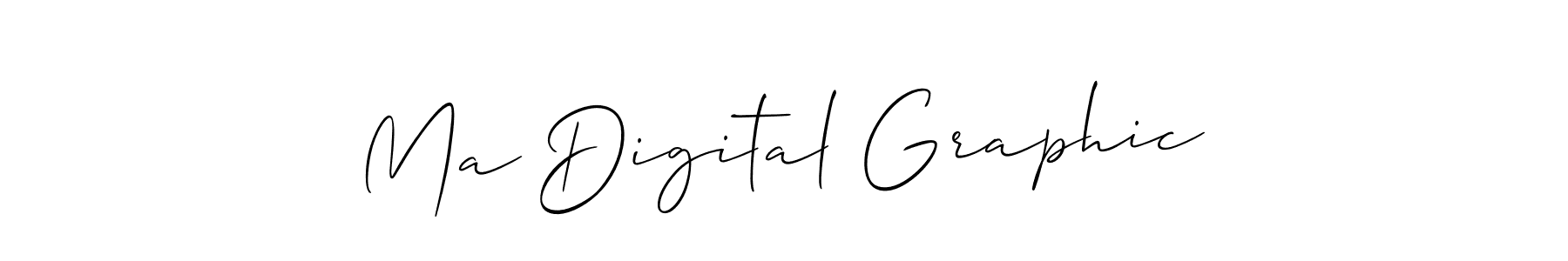 How to make Ma Digital Graphic signature? Allison_Script is a professional autograph style. Create handwritten signature for Ma Digital Graphic name. Ma Digital Graphic signature style 2 images and pictures png