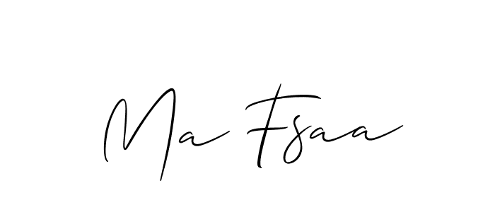 Make a beautiful signature design for name Ma Fsaa. Use this online signature maker to create a handwritten signature for free. Ma Fsaa signature style 2 images and pictures png