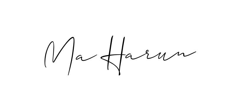Once you've used our free online signature maker to create your best signature Allison_Script style, it's time to enjoy all of the benefits that Ma Harun name signing documents. Ma Harun signature style 2 images and pictures png