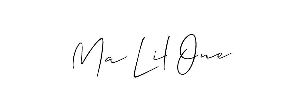 How to make Ma Lil One name signature. Use Allison_Script style for creating short signs online. This is the latest handwritten sign. Ma Lil One signature style 2 images and pictures png