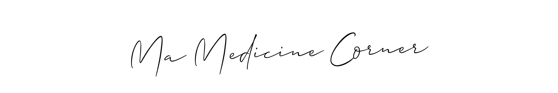 Also we have Ma Medicine Corner name is the best signature style. Create professional handwritten signature collection using Allison_Script autograph style. Ma Medicine Corner signature style 2 images and pictures png