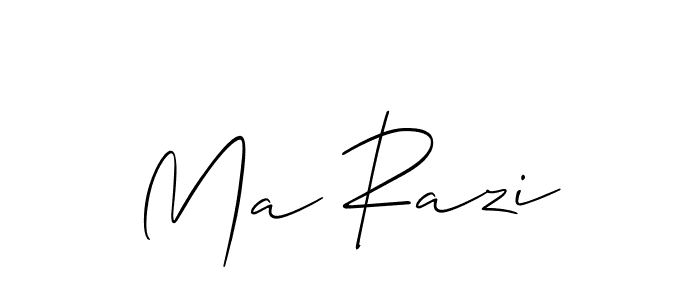 Also You can easily find your signature by using the search form. We will create Ma Razi name handwritten signature images for you free of cost using Allison_Script sign style. Ma Razi signature style 2 images and pictures png