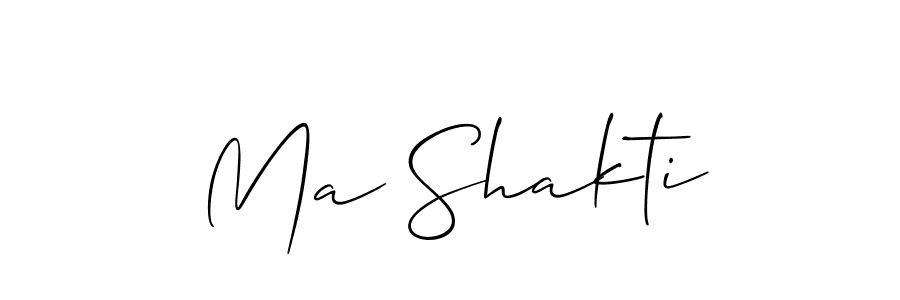 Best and Professional Signature Style for Ma Shakti. Allison_Script Best Signature Style Collection. Ma Shakti signature style 2 images and pictures png