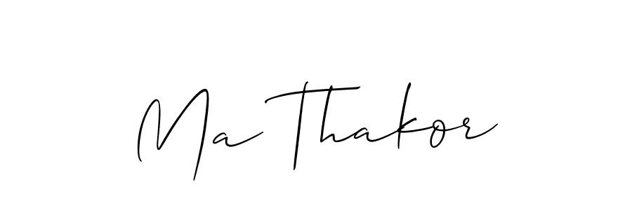 if you are searching for the best signature style for your name Ma Thakor. so please give up your signature search. here we have designed multiple signature styles  using Allison_Script. Ma Thakor signature style 2 images and pictures png