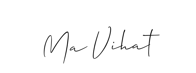 You should practise on your own different ways (Allison_Script) to write your name (Ma Vihat) in signature. don't let someone else do it for you. Ma Vihat signature style 2 images and pictures png
