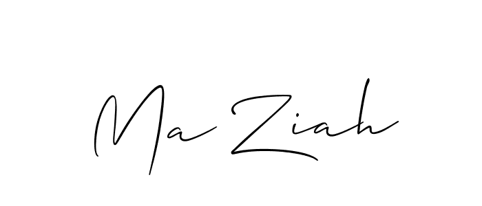 Allison_Script is a professional signature style that is perfect for those who want to add a touch of class to their signature. It is also a great choice for those who want to make their signature more unique. Get Ma Ziah name to fancy signature for free. Ma Ziah signature style 2 images and pictures png
