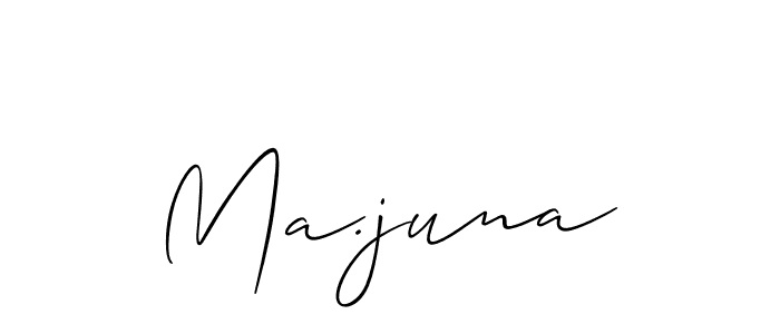 How to Draw Ma.juna signature style? Allison_Script is a latest design signature styles for name Ma.juna. Ma.juna signature style 2 images and pictures png