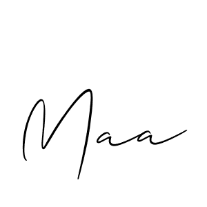 How to make Maa signature? Allison_Script is a professional autograph style. Create handwritten signature for Maa name. Maa signature style 2 images and pictures png