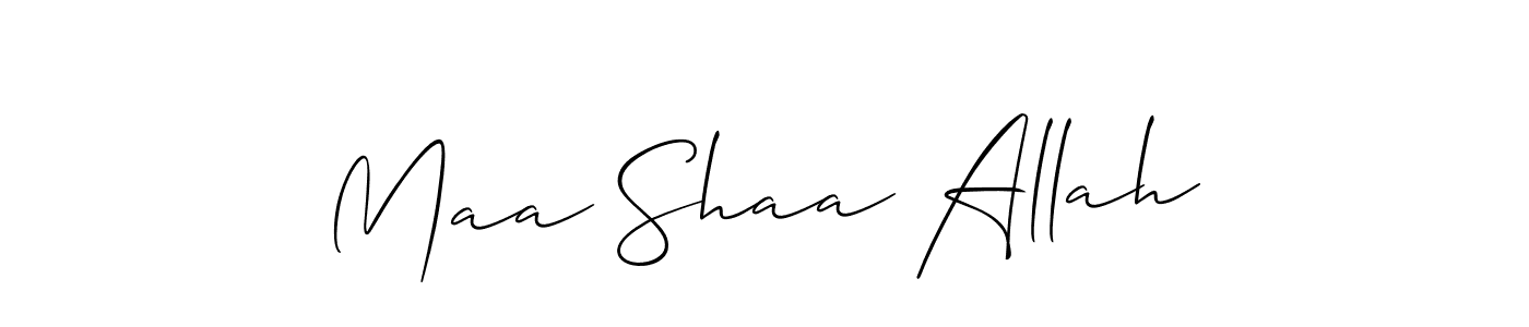 You can use this online signature creator to create a handwritten signature for the name Maa Shaa Allah. This is the best online autograph maker. Maa Shaa Allah signature style 2 images and pictures png