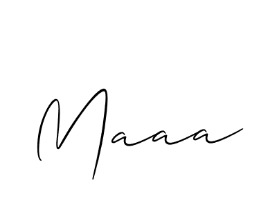 How to make Maaa signature? Allison_Script is a professional autograph style. Create handwritten signature for Maaa name. Maaa signature style 2 images and pictures png