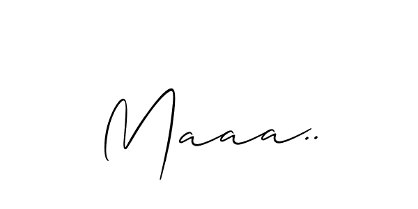 Use a signature maker to create a handwritten signature online. With this signature software, you can design (Allison_Script) your own signature for name Maaa... Maaa.. signature style 2 images and pictures png