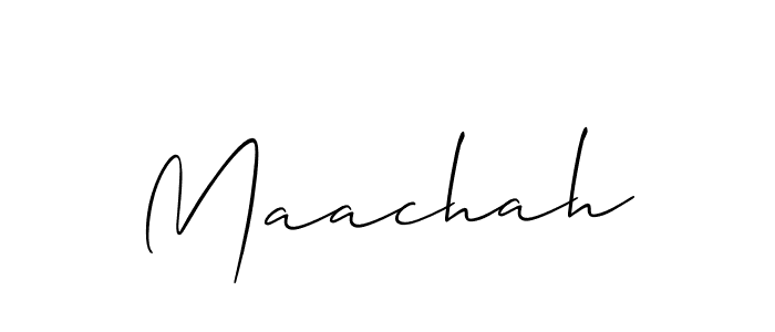 Best and Professional Signature Style for Maachah. Allison_Script Best Signature Style Collection. Maachah signature style 2 images and pictures png