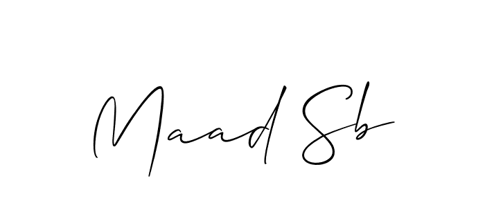 Allison_Script is a professional signature style that is perfect for those who want to add a touch of class to their signature. It is also a great choice for those who want to make their signature more unique. Get Maad Sb name to fancy signature for free. Maad Sb signature style 2 images and pictures png