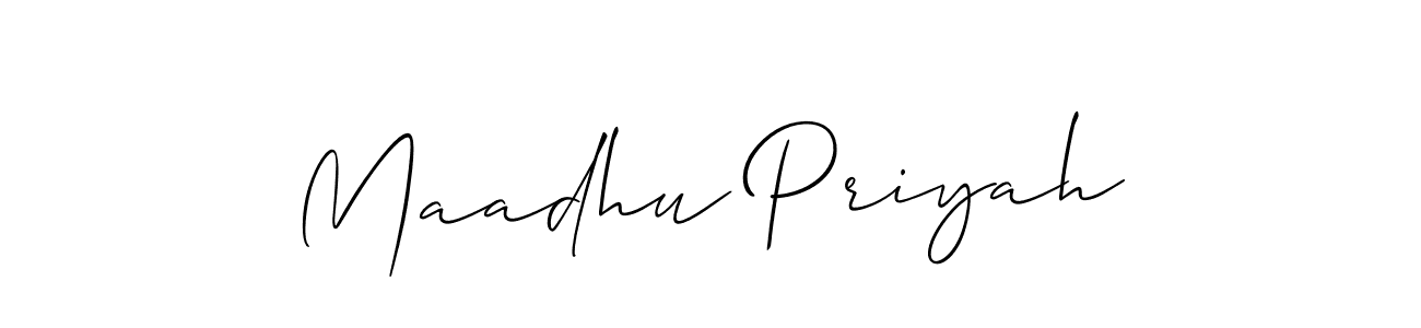 How to Draw Maadhu Priyah signature style? Allison_Script is a latest design signature styles for name Maadhu Priyah. Maadhu Priyah signature style 2 images and pictures png