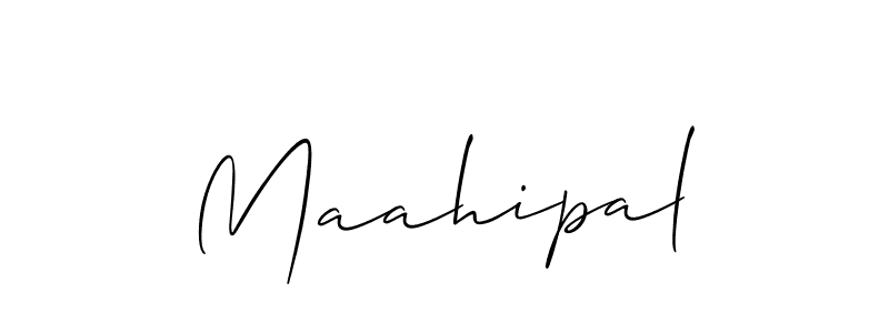 Create a beautiful signature design for name Maahipal. With this signature (Allison_Script) fonts, you can make a handwritten signature for free. Maahipal signature style 2 images and pictures png