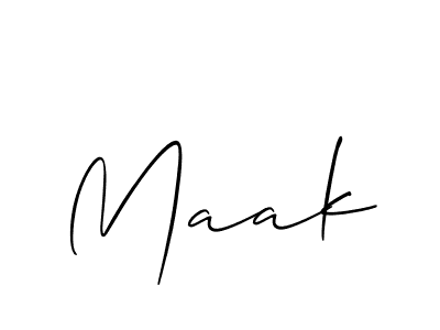 Also You can easily find your signature by using the search form. We will create Maak name handwritten signature images for you free of cost using Allison_Script sign style. Maak signature style 2 images and pictures png