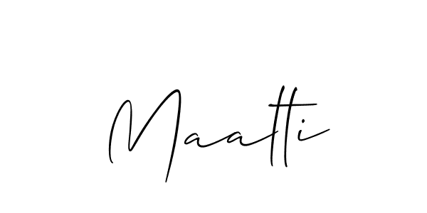 Make a beautiful signature design for name Maalti. Use this online signature maker to create a handwritten signature for free. Maalti signature style 2 images and pictures png