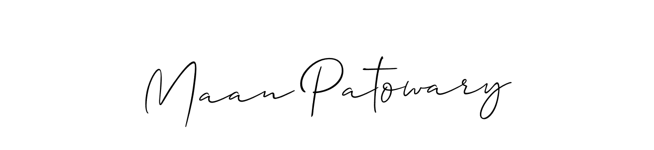 Make a beautiful signature design for name Maan Patowary. Use this online signature maker to create a handwritten signature for free. Maan Patowary signature style 2 images and pictures png