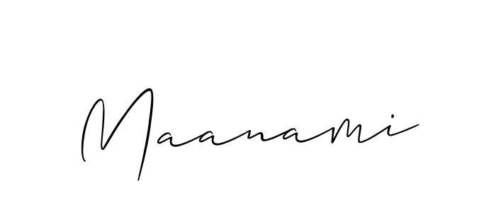 Allison_Script is a professional signature style that is perfect for those who want to add a touch of class to their signature. It is also a great choice for those who want to make their signature more unique. Get Maanami name to fancy signature for free. Maanami signature style 2 images and pictures png