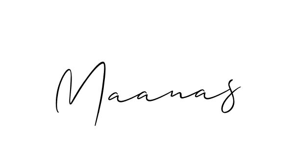 Best and Professional Signature Style for Maanas. Allison_Script Best Signature Style Collection. Maanas signature style 2 images and pictures png