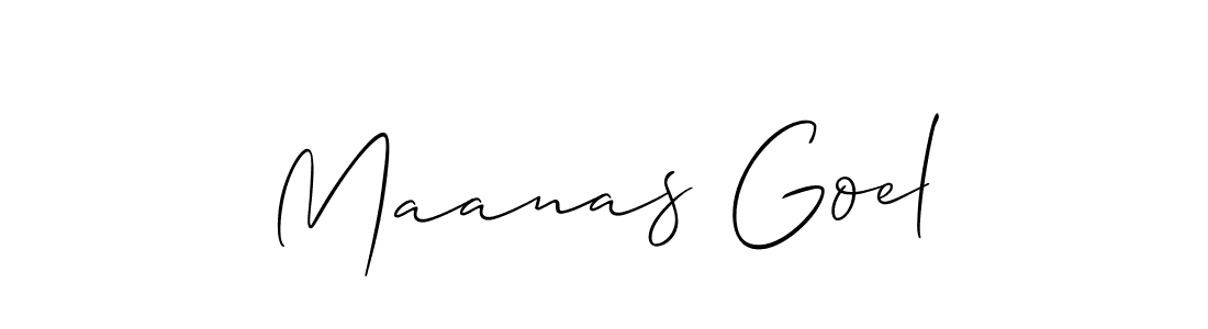 Make a beautiful signature design for name Maanas Goel. Use this online signature maker to create a handwritten signature for free. Maanas Goel signature style 2 images and pictures png