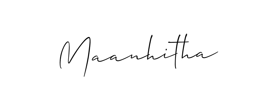 How to Draw Maanhitha signature style? Allison_Script is a latest design signature styles for name Maanhitha. Maanhitha signature style 2 images and pictures png