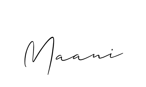 Make a beautiful signature design for name Maani. Use this online signature maker to create a handwritten signature for free. Maani signature style 2 images and pictures png
