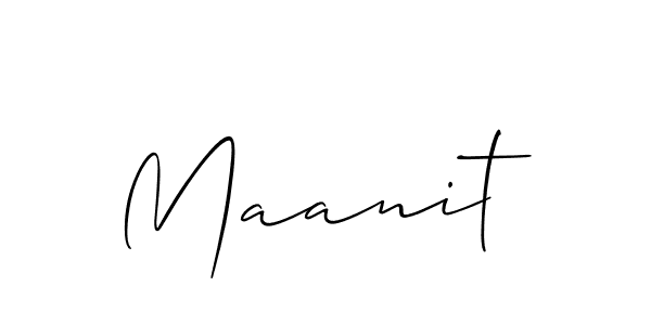 Best and Professional Signature Style for Maanit. Allison_Script Best Signature Style Collection. Maanit signature style 2 images and pictures png