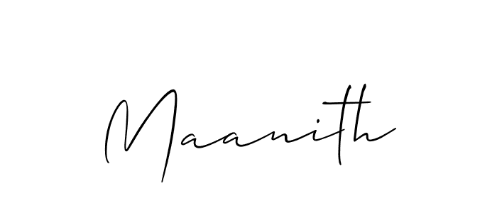 Make a beautiful signature design for name Maanith. Use this online signature maker to create a handwritten signature for free. Maanith signature style 2 images and pictures png