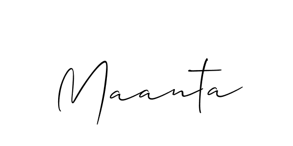 Maanta stylish signature style. Best Handwritten Sign (Allison_Script) for my name. Handwritten Signature Collection Ideas for my name Maanta. Maanta signature style 2 images and pictures png