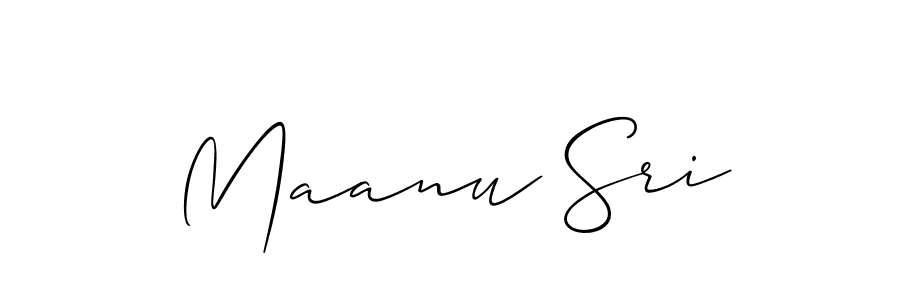 Make a beautiful signature design for name Maanu Sri. Use this online signature maker to create a handwritten signature for free. Maanu Sri signature style 2 images and pictures png