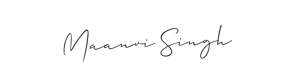How to make Maanvi Singh signature? Allison_Script is a professional autograph style. Create handwritten signature for Maanvi Singh name. Maanvi Singh signature style 2 images and pictures png