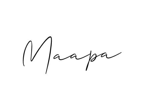 Make a beautiful signature design for name Maapa. With this signature (Allison_Script) style, you can create a handwritten signature for free. Maapa signature style 2 images and pictures png