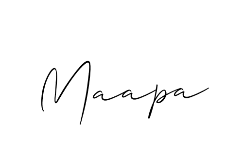 Make a beautiful signature design for name Maapa. With this signature (Allison_Script) style, you can create a handwritten signature for free. Maapa signature style 2 images and pictures png