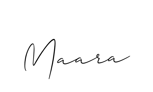 How to make Maara signature? Allison_Script is a professional autograph style. Create handwritten signature for Maara name. Maara signature style 2 images and pictures png